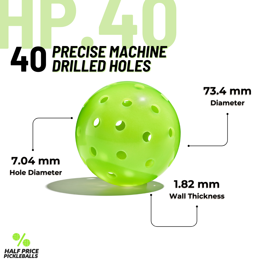HP.40 Dura-Ball Pickleball Balls (36 Pack)