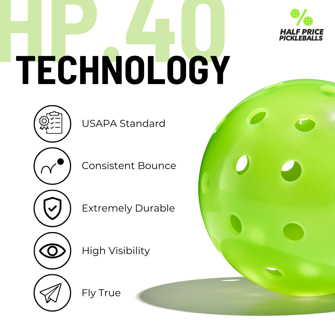 HP.40 Dura-Ball Pickleball Balls (36 Pack)
