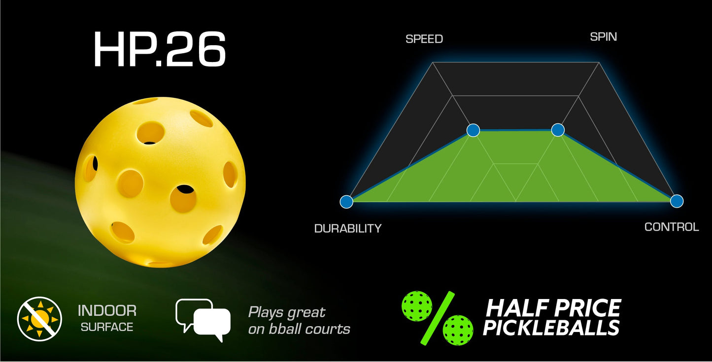 HP.26 Pickleball Balls (12 Pack)