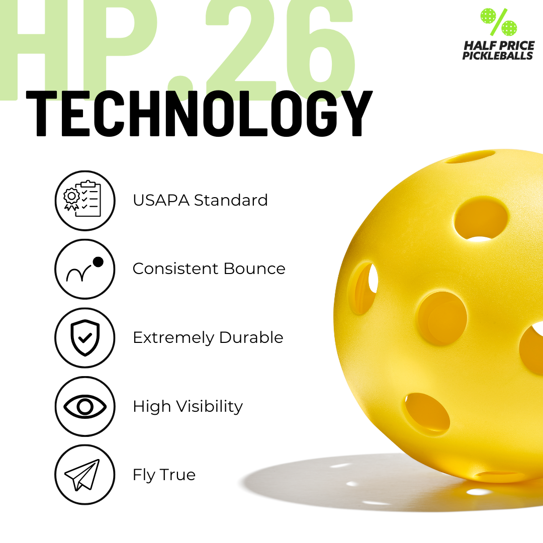 HP.26 Pickleball Balls (12 Pack)