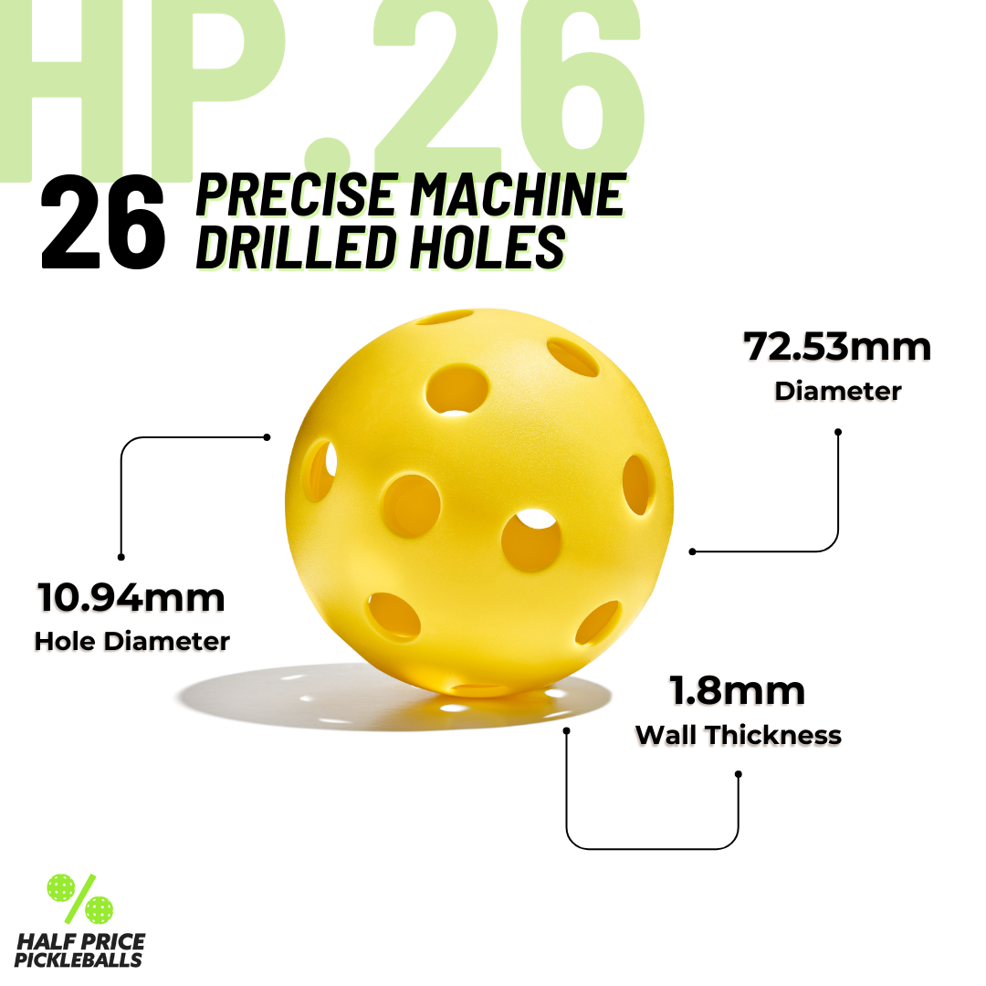 HP.26 Pickleball Balls (12 Pack)