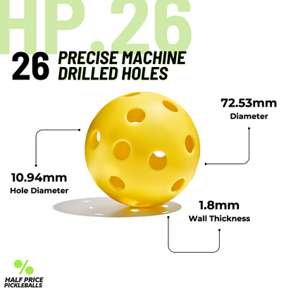 HP.26 Pickleball Balls (12 Pack)