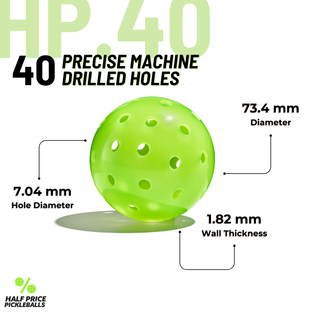 HP.40 Dura-Ball Pickleball Balls (100 Pack)