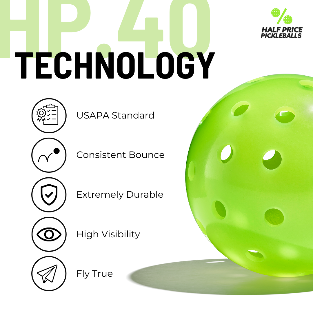 HP.40 Dura-Ball Pickleball Balls (200 Pack)