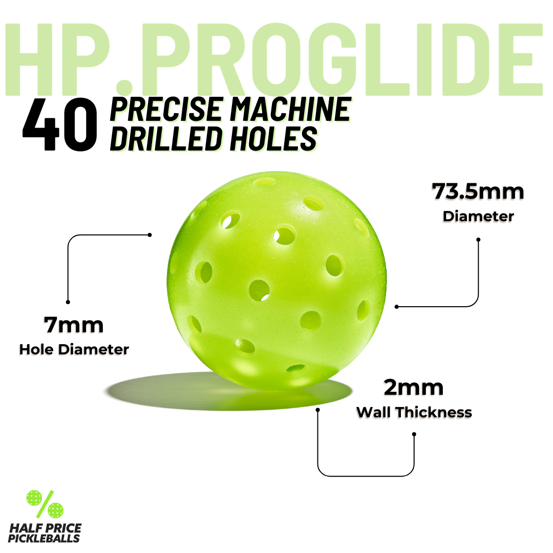 HP.PROGLIDE Professional Pickleball Balls (200 Pack)